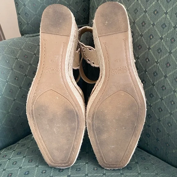 Crown Vintage Beige Narri Wedge Sandal Espadrille - Picture 14 of 16